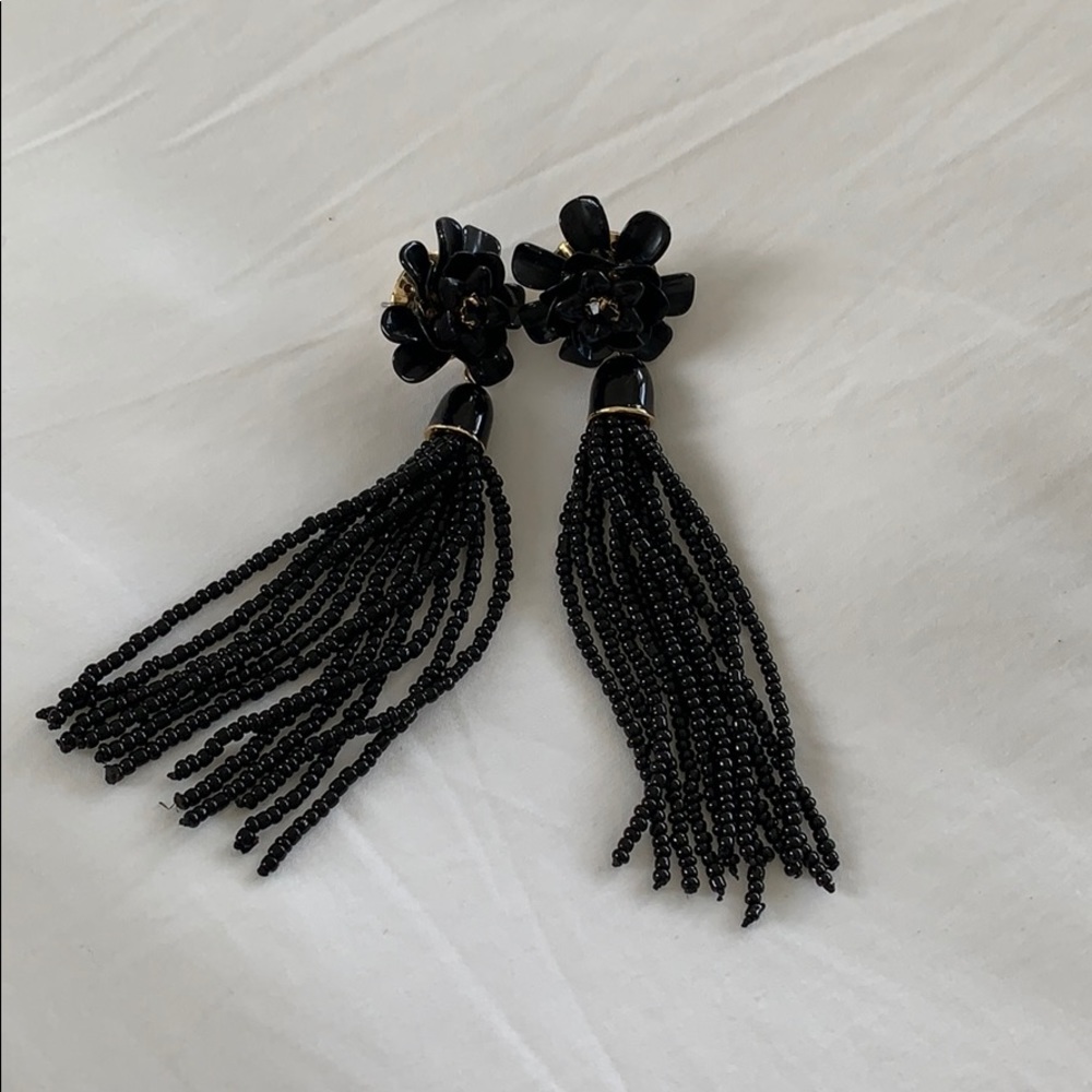 Anthropologie - Tassel beaded earrings